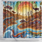 Aboriginal Dreamtime Animals Stories Shower Curtain