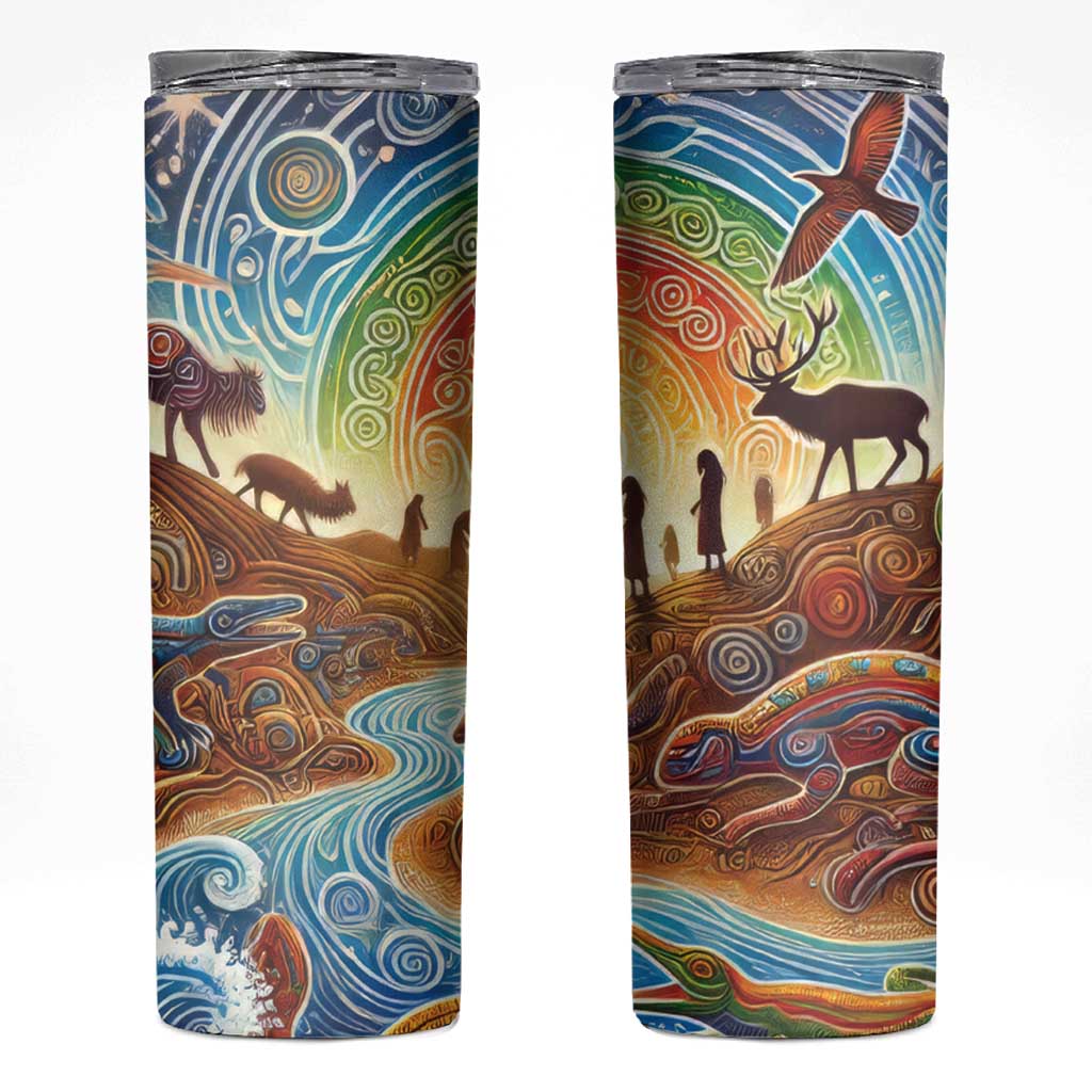 Aboriginal Dreamtime Animals Stories Skinny Tumbler