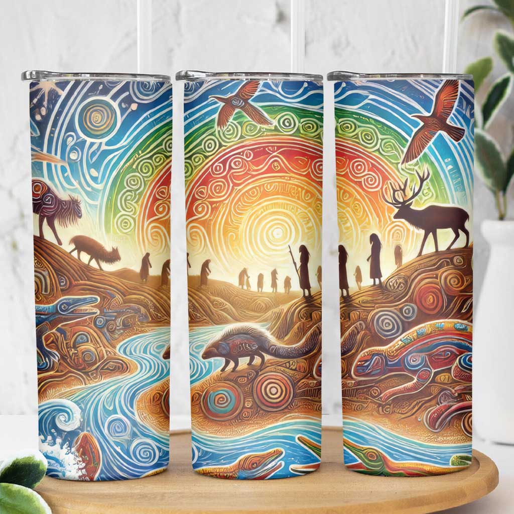 Aboriginal Dreamtime Animals Stories Skinny Tumbler