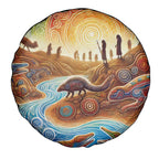 Aboriginal Dreamtime Animals Stories Spare Tire Cover
