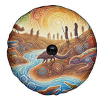 Aboriginal Dreamtime Animals Stories Spare Tire Cover
