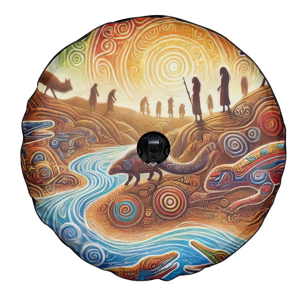 Aboriginal Dreamtime Animals Stories Spare Tire Cover