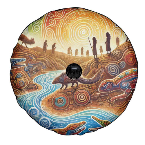 Aboriginal Dreamtime Animals Stories Spare Tire Cover