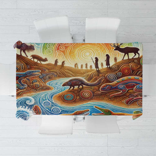 Aboriginal Dreamtime Animals Stories Tablecloth
