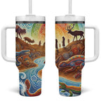 Aboriginal Dreamtime Animals Stories Tumbler With Handle