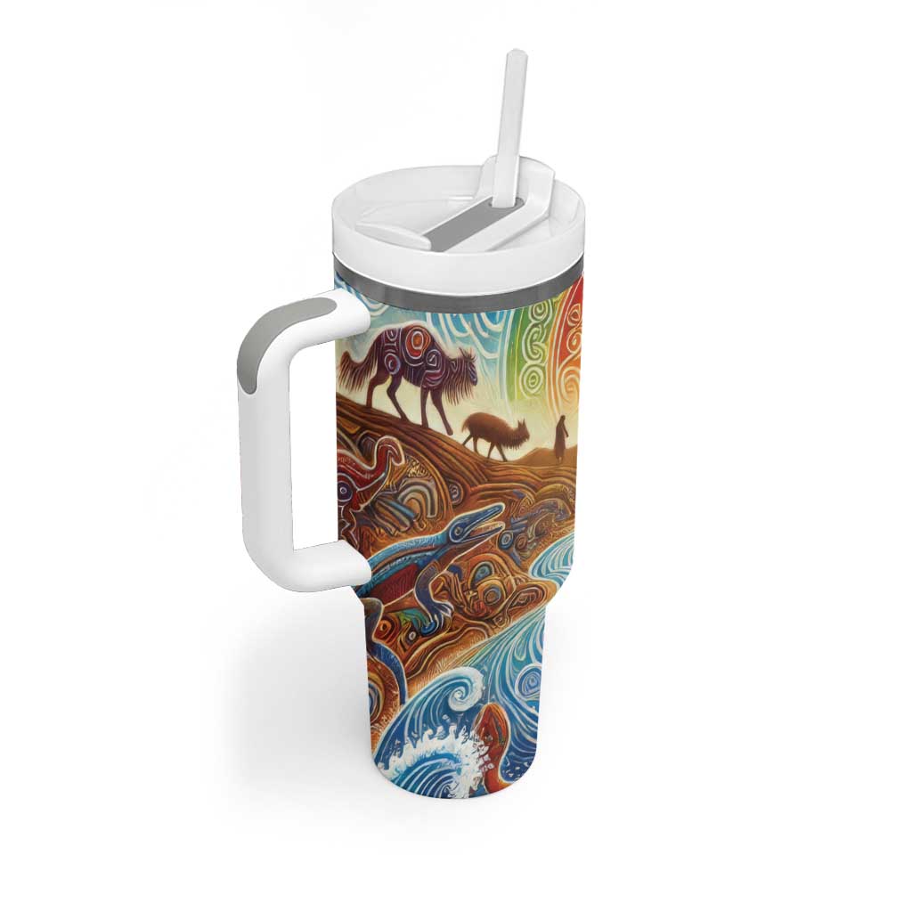 Aboriginal Dreamtime Animals Stories Tumbler With Handle