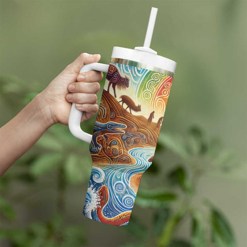 Aboriginal Dreamtime Animals Stories Tumbler With Handle