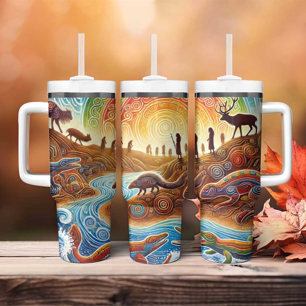 Aboriginal Dreamtime Animals Stories Tumbler With Handle