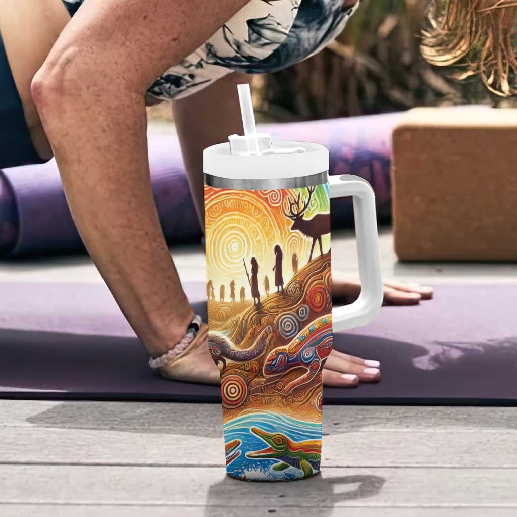 Aboriginal Dreamtime Animals Stories Tumbler With Handle