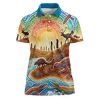 Aboriginal Dreamtime Animals Stories Women Polo Shirt