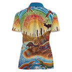 Aboriginal Dreamtime Animals Stories Women Polo Shirt