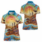 Aboriginal Dreamtime Animals Stories Women Polo Shirt