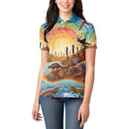 Aboriginal Dreamtime Animals Stories Women Polo Shirt