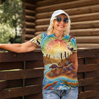 Aboriginal Dreamtime Animals Stories Women Polo Shirt