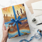 Aboriginal Dreamtime Animals Stories Wrapping Paper - Aussie Hoodie