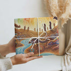 Aboriginal Dreamtime Animals Stories Wrapping Paper - Aussie Hoodie