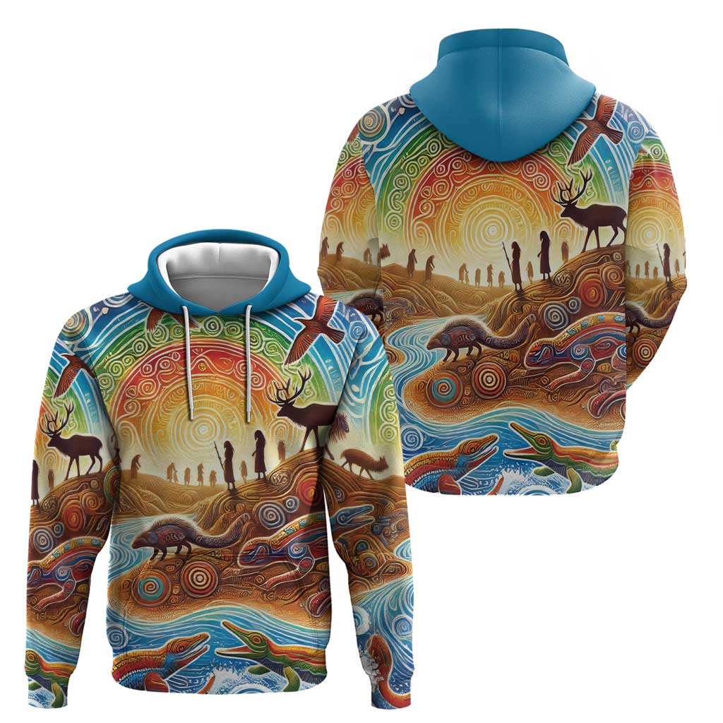 Aboriginal Dreamtime Animals Stories Zip Hoodie