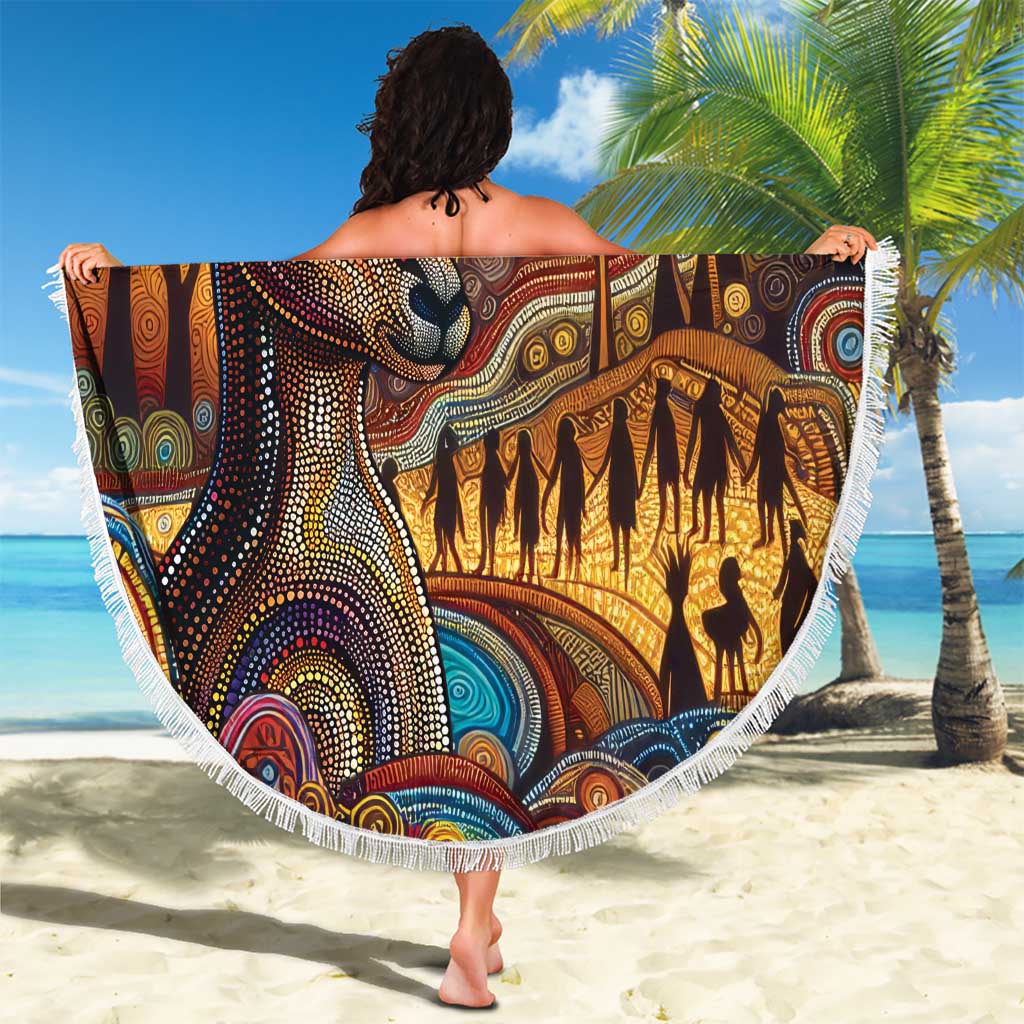 Aboriginal Dreamtime Stories Land Beach Blanket