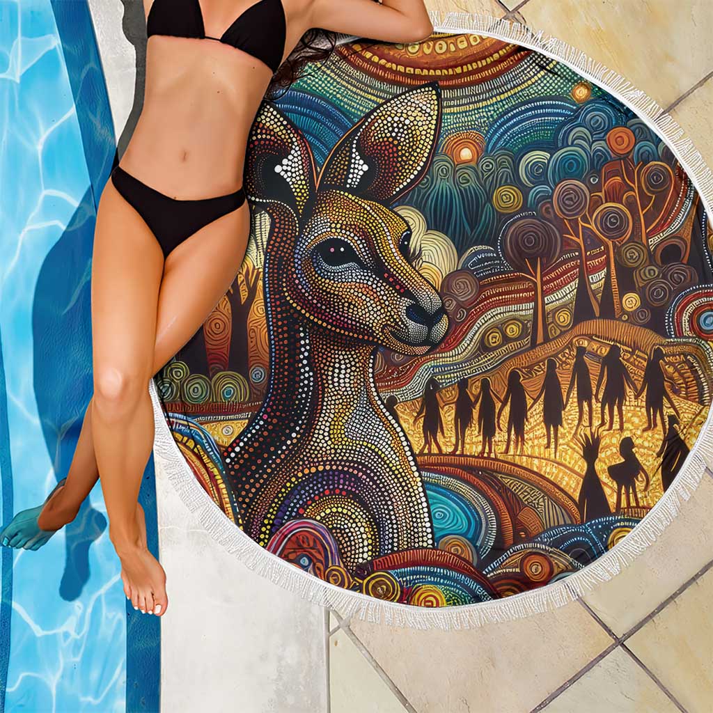 Aboriginal Dreamtime Stories Land Beach Blanket
