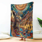 Aboriginal Dreamtime Stories Land Blanket