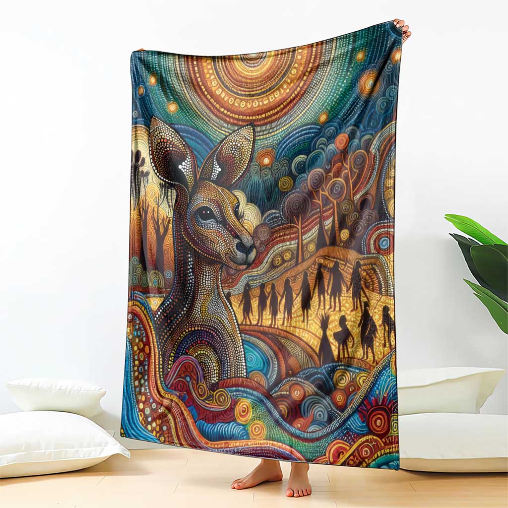 Aboriginal Dreamtime Stories Land Blanket