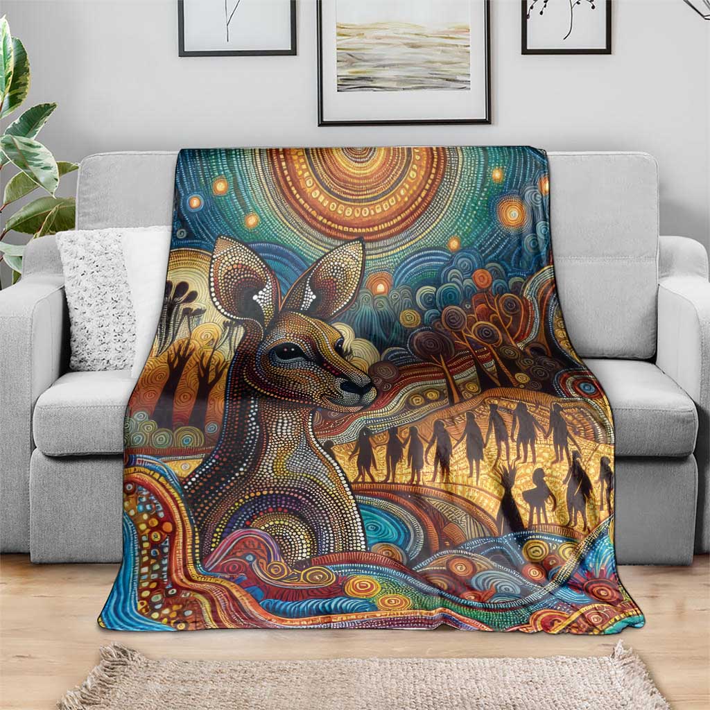 Aboriginal Dreamtime Stories Land Blanket