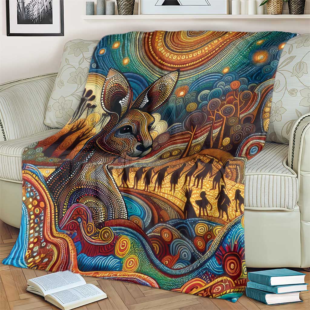 Aboriginal Dreamtime Stories Land Blanket