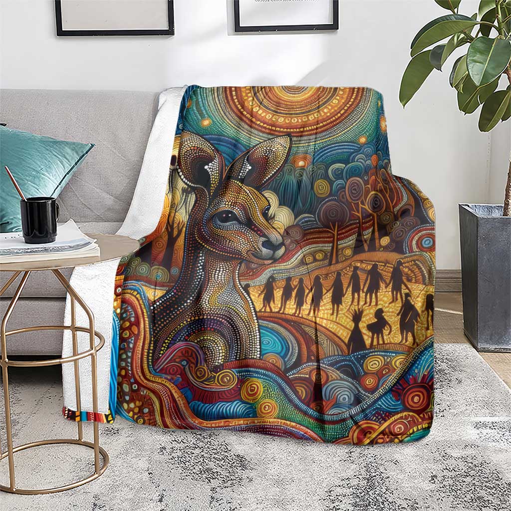 Aboriginal Dreamtime Stories Land Blanket