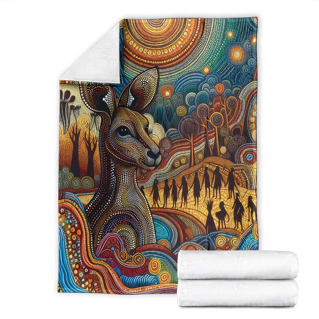 Aboriginal Dreamtime Stories Land Blanket