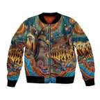 Aboriginal Dreamtime Stories Land Bomber Jacket