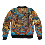 Aboriginal Dreamtime Stories Land Bomber Jacket