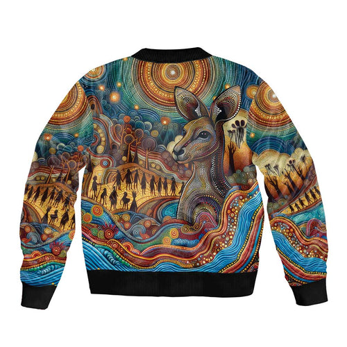 Aboriginal Dreamtime Stories Land Bomber Jacket