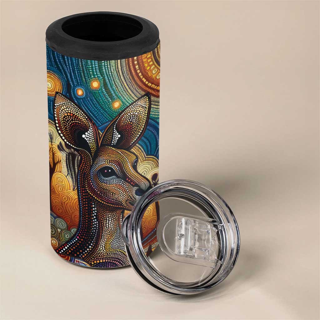 Aboriginal Dreamtime Stories Land 4 in 1 Can Cooler Tumbler