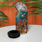 Aboriginal Dreamtime Stories Land 4 in 1 Can Cooler Tumbler