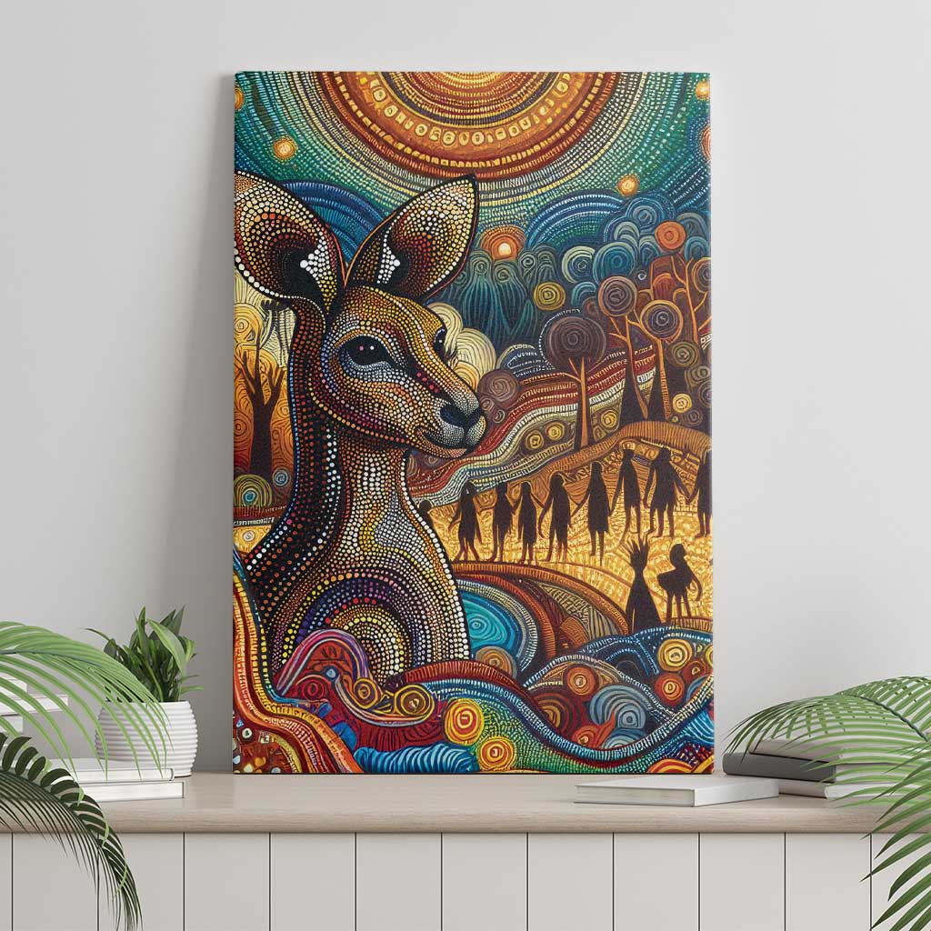 Aboriginal Dreamtime Stories Land Canvas Wall Art