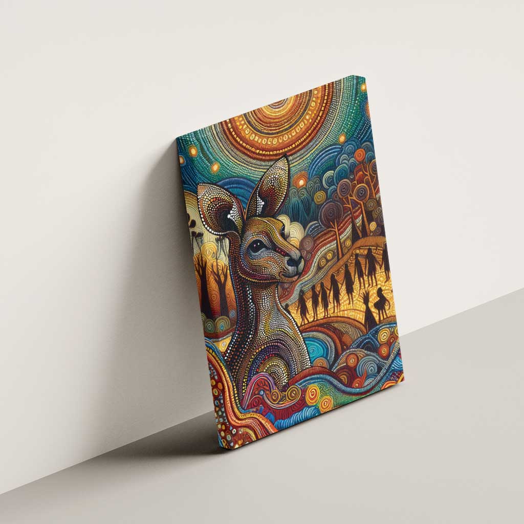 Aboriginal Dreamtime Stories Land Canvas Wall Art