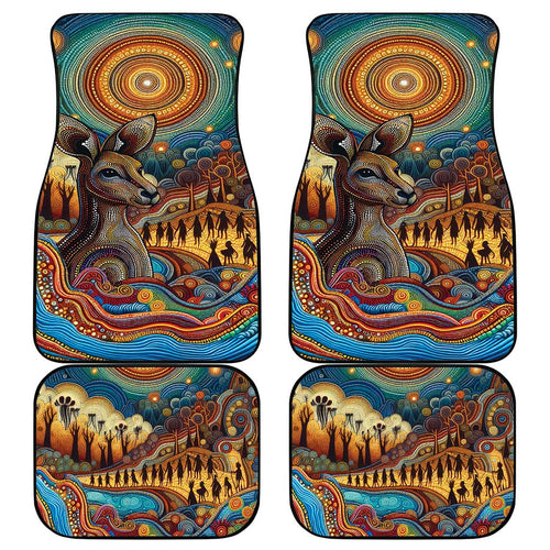 Aboriginal Dreamtime Stories Land Car Mats