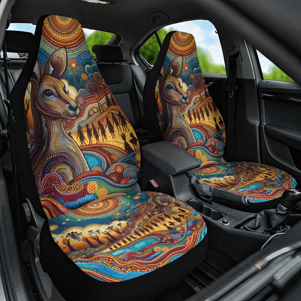 Aboriginal Dreamtime Stories Land Car Seat Cover