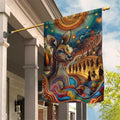 Aboriginal Dreamtime Stories Land Garden Flag
