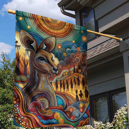 Aboriginal Dreamtime Stories Land Garden Flag