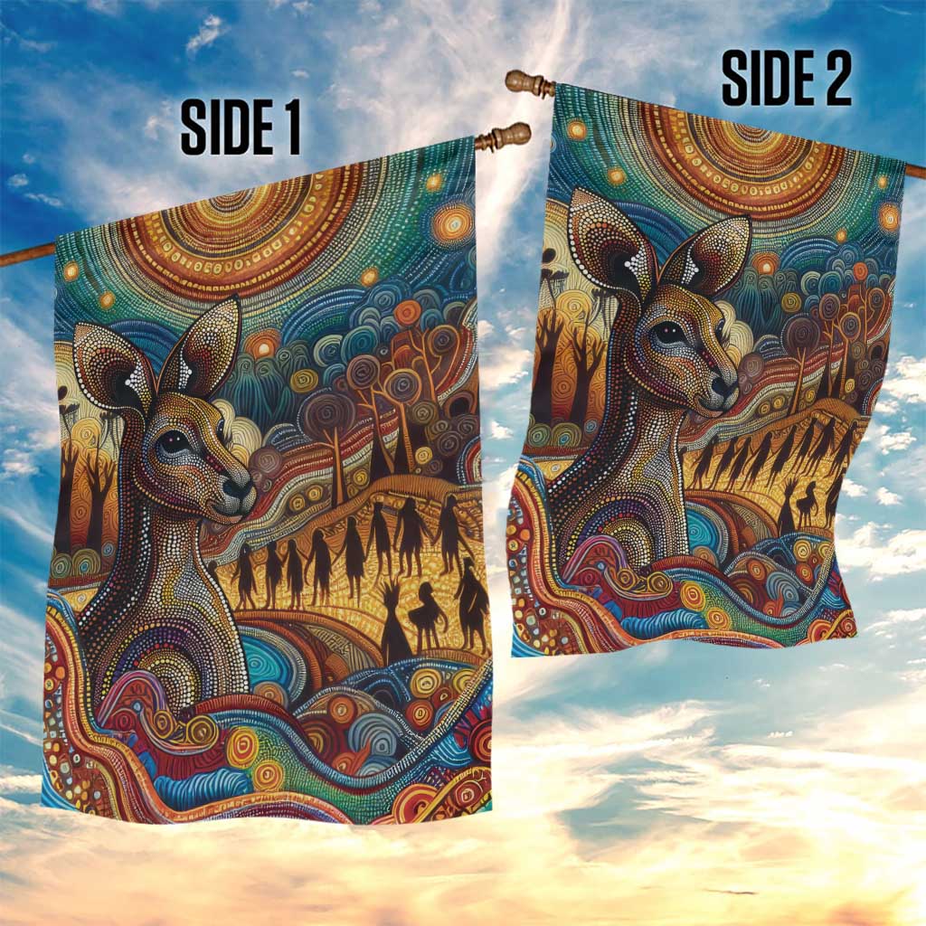 Aboriginal Dreamtime Stories Land Garden Flag