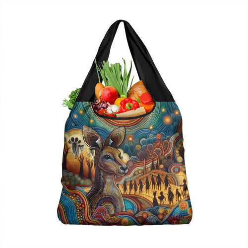 Aboriginal Dreamtime Stories Land Grocery Bag