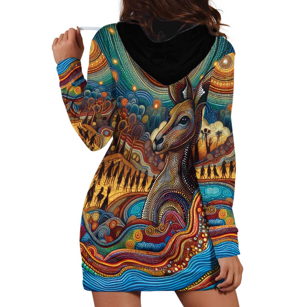 Aboriginal Dreamtime Stories Land Hoodie Dress