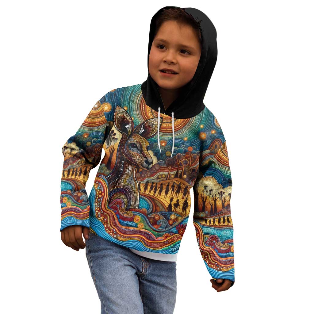Aboriginal Dreamtime Stories Land Kid Hoodie
