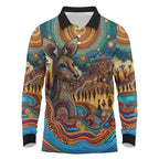Aboriginal Dreamtime Stories Land Long Sleeve Polo Shirt