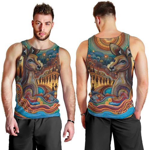 Aboriginal Dreamtime Stories Land Men Tank Top