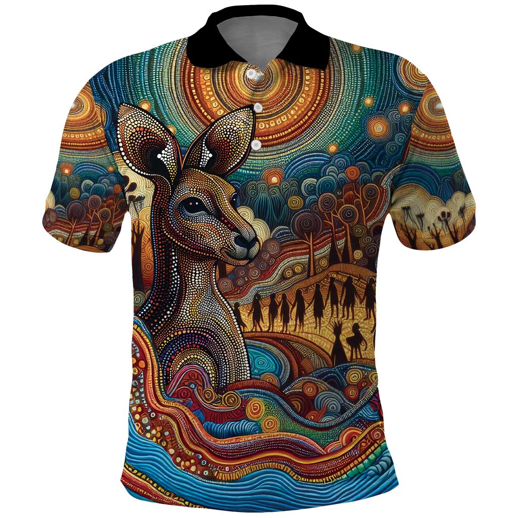 Aboriginal Dreamtime Stories Land Polo Shirt