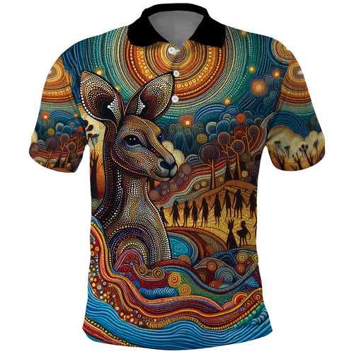 Aboriginal Dreamtime Stories Land Polo Shirt