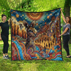 Aboriginal Dreamtime Stories Land Quilt