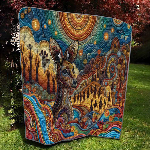 Aboriginal Dreamtime Stories Land Quilt